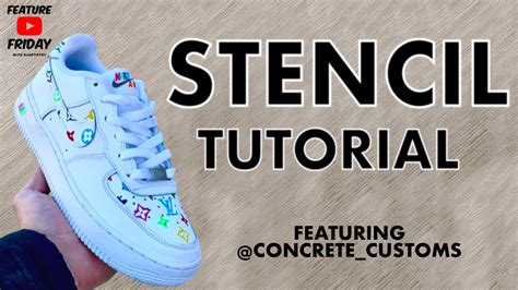 stencils for customizing shoes